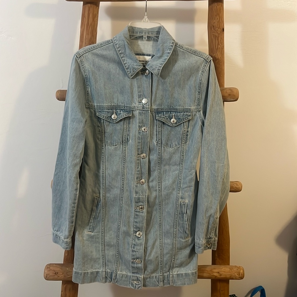 F21 Light Wash Denim Dress